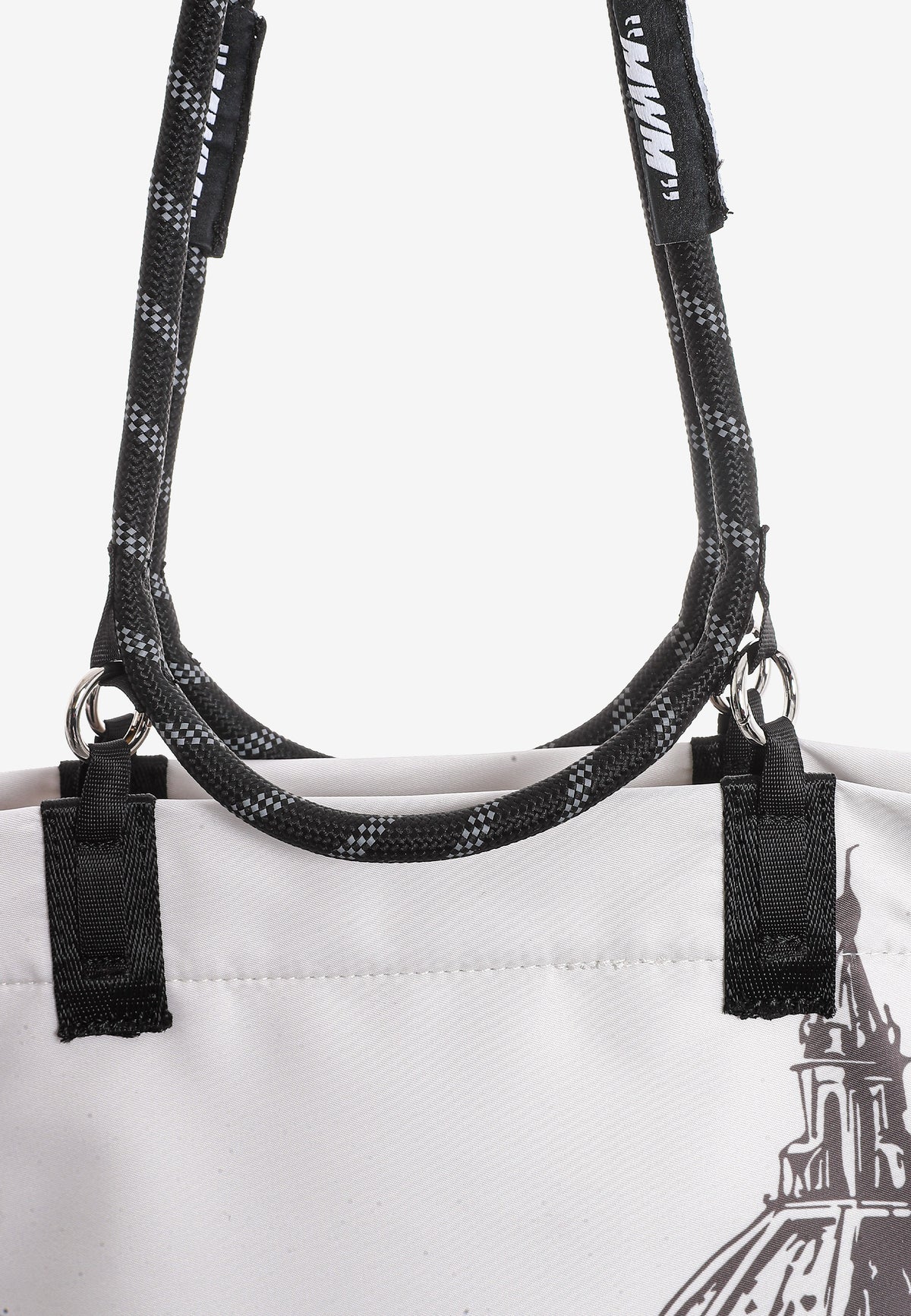 Bolso shopper estampado con asas de cordón y bandolera | MWM [PS_COLORS:BROWN]