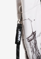 Bolso shopper estampado con asas de cordón y bandolera | MWM [PS_COLORS:BROWN]