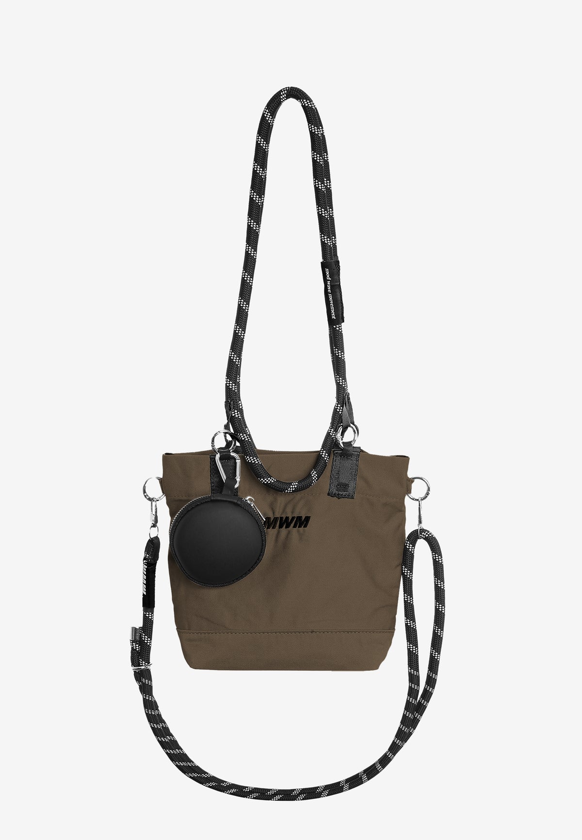 Bolso bandolera con asas de cordón y monedero redondo | MWM [PS_COLORS:GREEN]