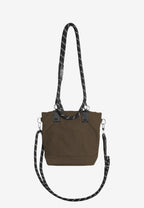 Bolso bandolera con asas de cordón y monedero redondo | MWM [PS_COLORS:GREEN]