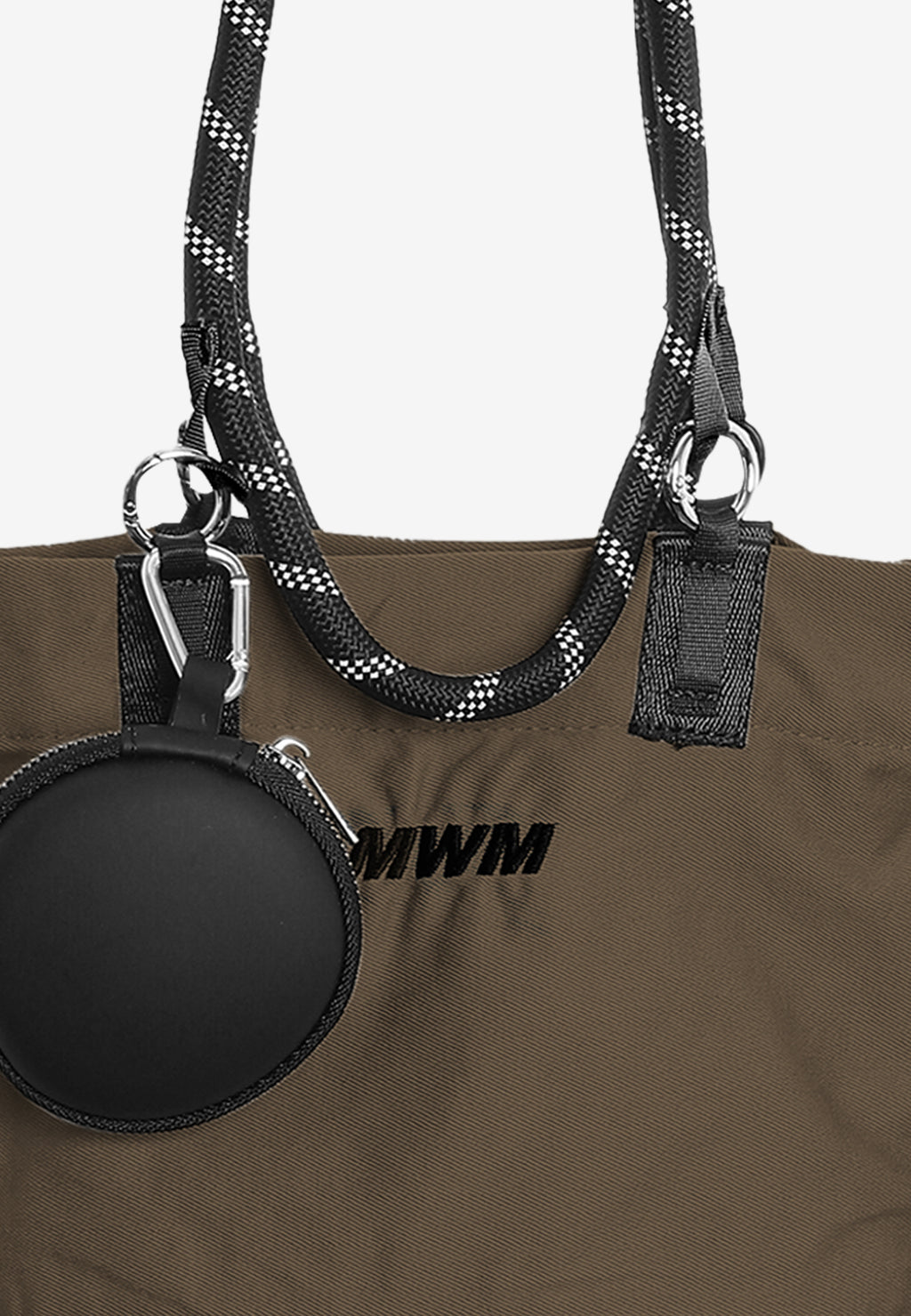 Bolso bandolera con asas de cordón y monedero redondo | MWM [PS_COLORS:GREEN]