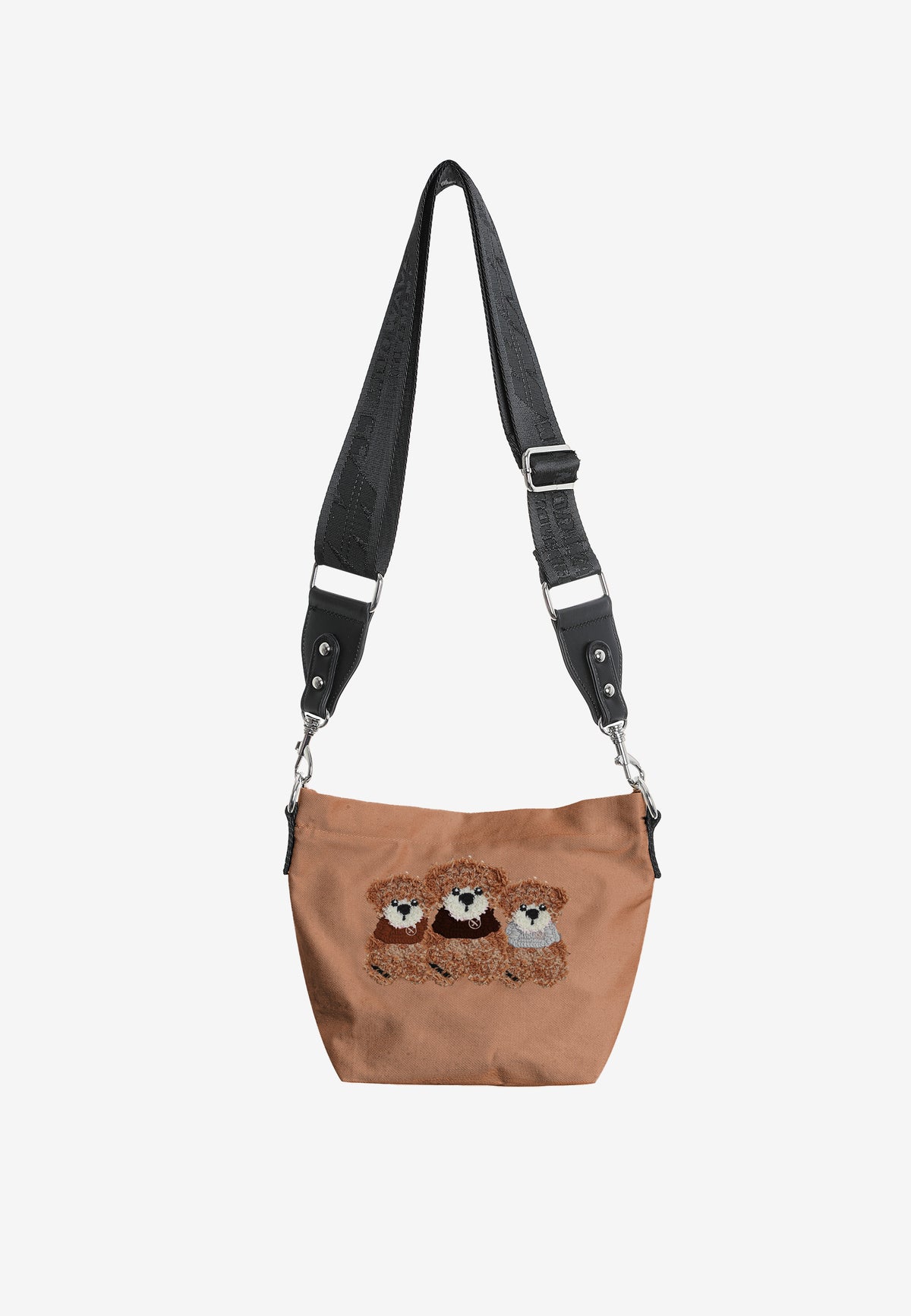 Bolso bandolera con osos Teddy y correa ancha | MWM [PS_COLORS:CAMEL]