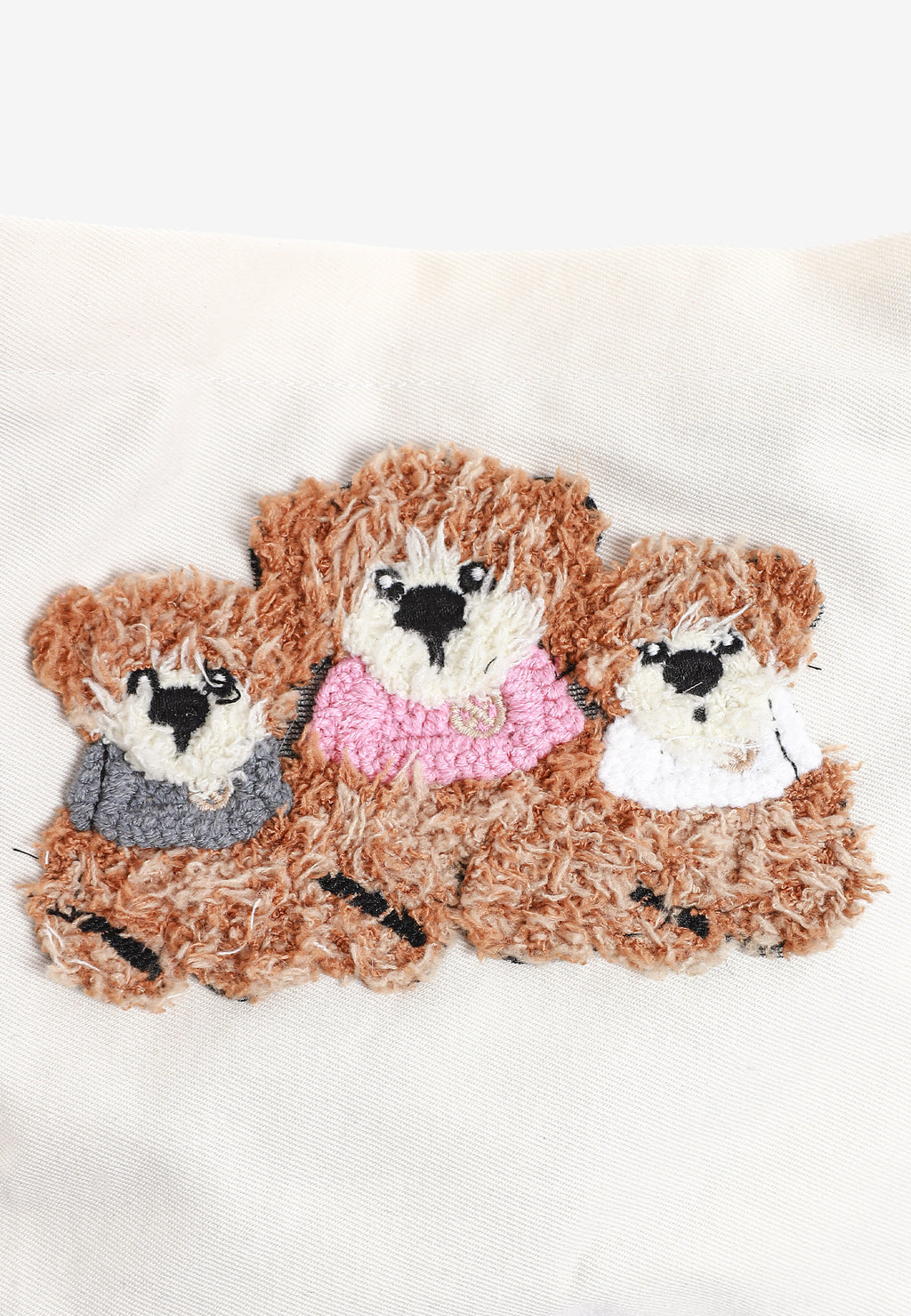 Bolso bandolera con osos Teddy y correa ancha | MWM [PS_COLORS:ECRU]