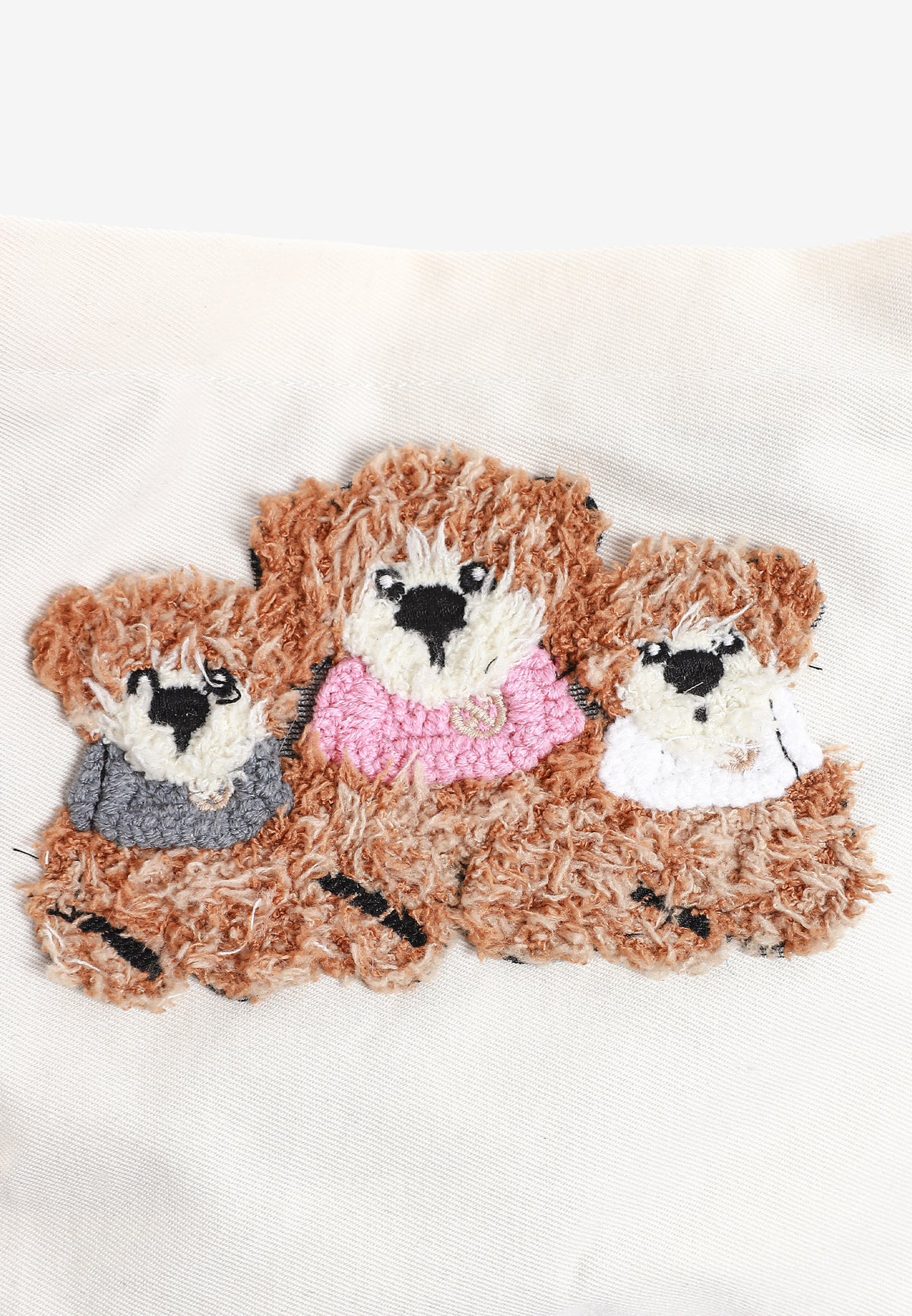 Bolso bandolera con osos Teddy y correa ancha | MWM [PS_COLORS:ECRU]