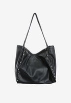 Bolso shopper con tachuelas y logo MWM bordado | MWM [PS_COLORS:BLACK]