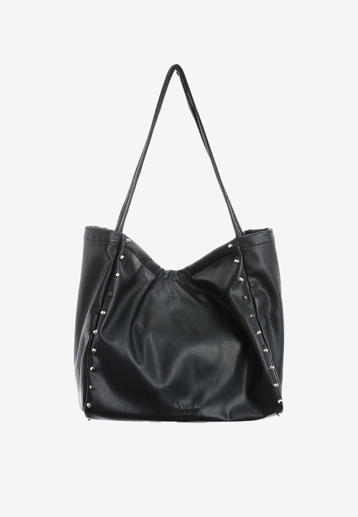Bolso shopper con tachuelas y logo MWM bordado | MWM [PS_COLORS:BLACK]