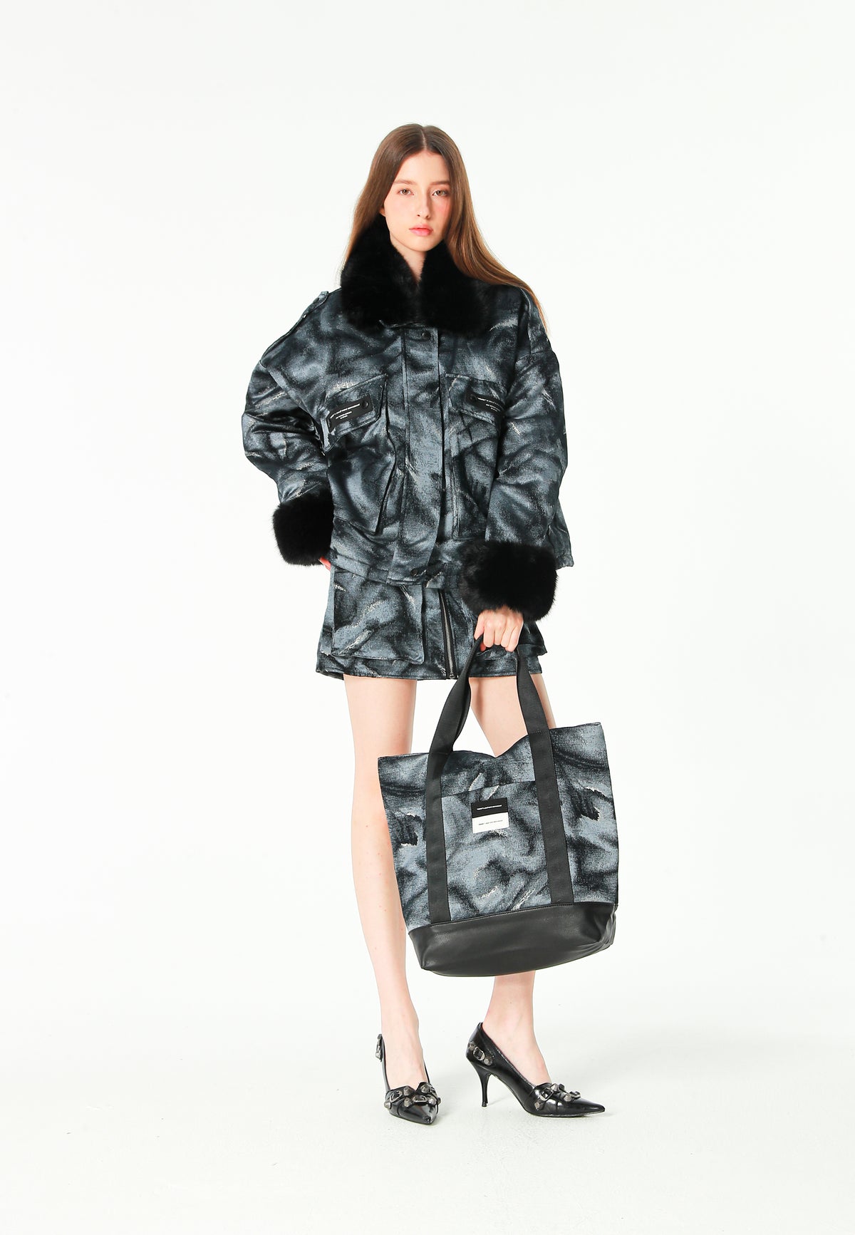 Bolso shopper con bolsillo frontal | MWM [PS_COLORS:UNASSIGNED]