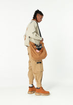 Bolso shopper con parche de oso Teddy y bandolera | MWM [PS_COLORS:CAMEL]