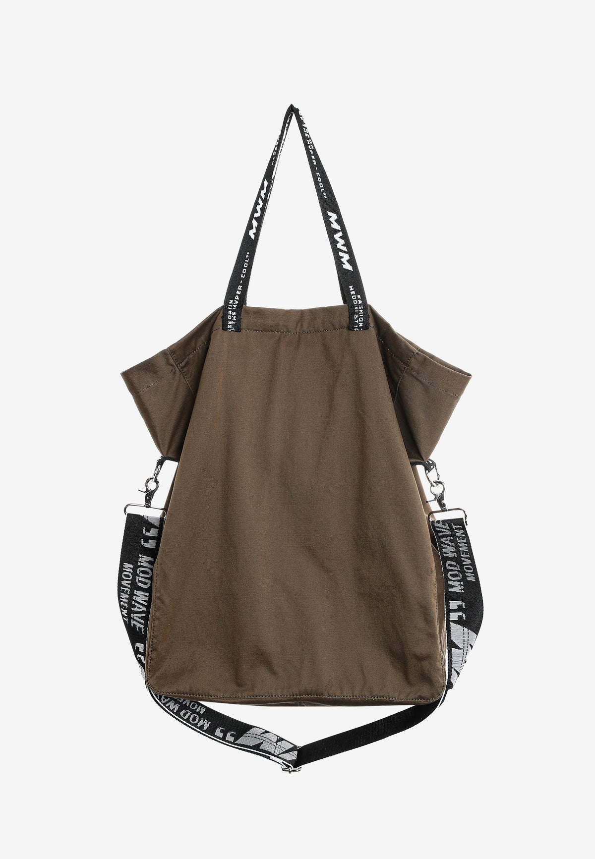 Bolso shopper con parche de oso Teddy y bandolera | MWM [PS_COLORS:GREEN]