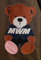 Bolso shopper con parche de oso Teddy y bandolera | MWM [PS_COLORS:GREEN]