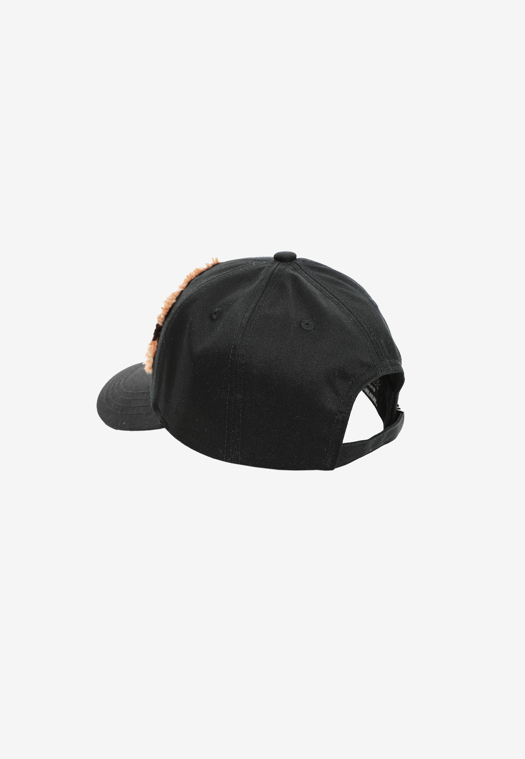 Gorra con osos Teddy de pelo en el frontal | MWM [PS_COLORS:BLACK]