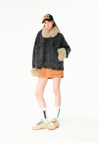 Gorra con osos Teddy de pelo en el frontal | MWM [PS_COLORS:BLACK]