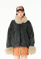 Gorra con osos Teddy de pelo en el frontal | MWM [PS_COLORS:BLACK]