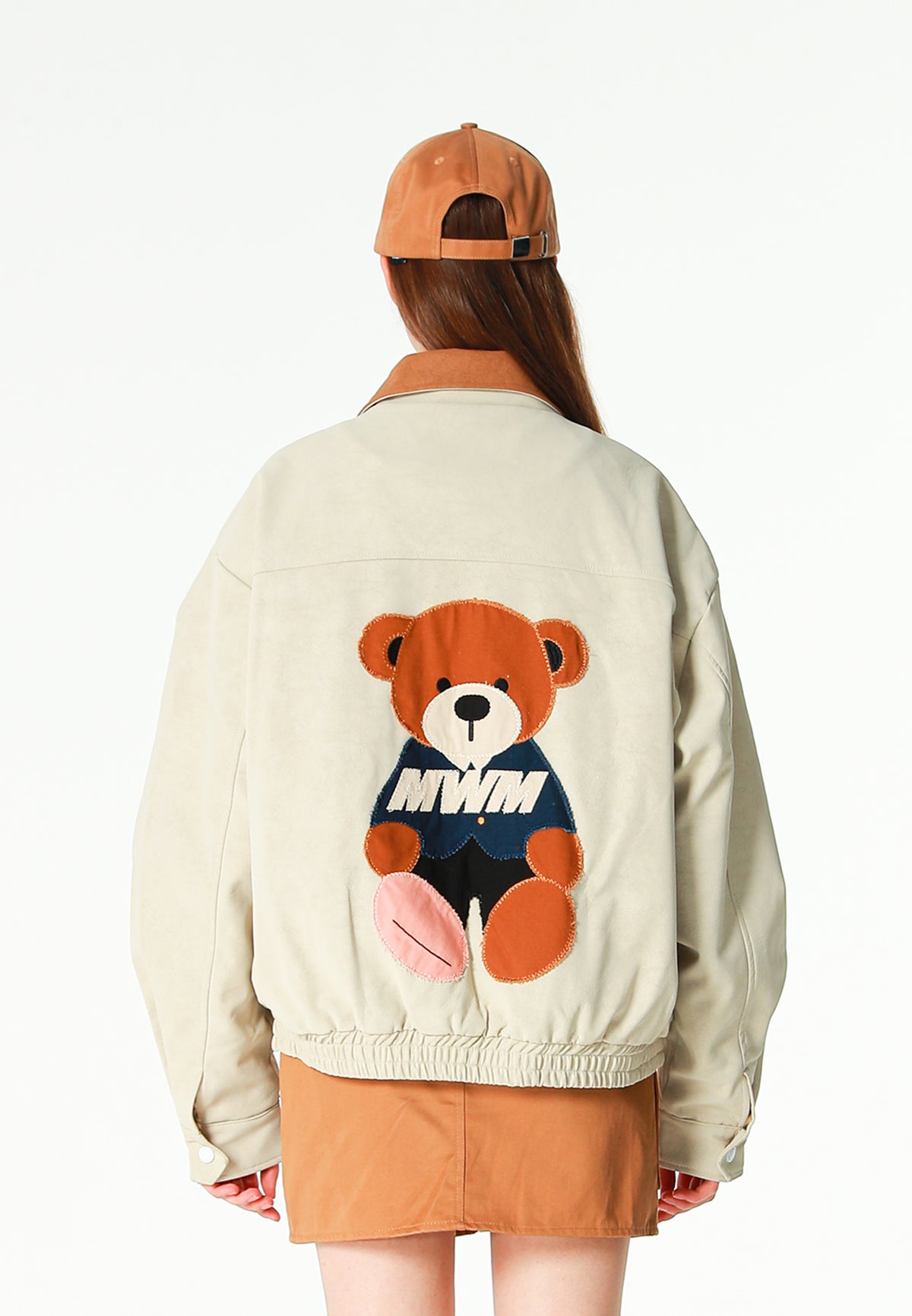 Gorra con parche de oso Teddy | MWM [PS_COLORS:CAMEL]