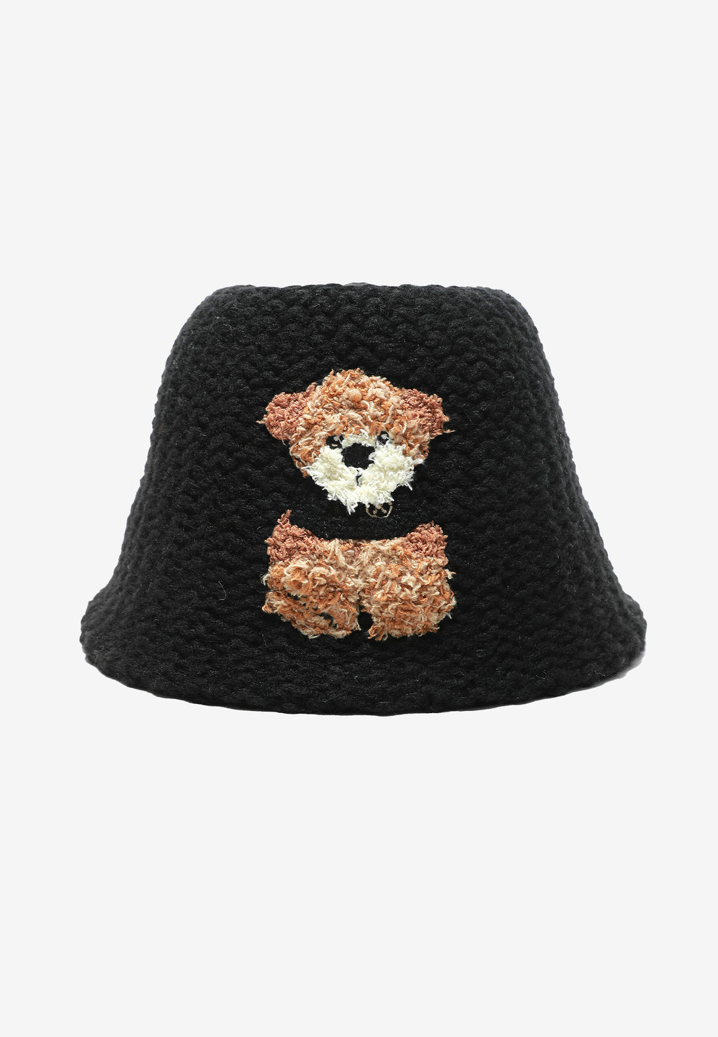 Gorro bucket de punto con oso Teddy | MWM [PS_COLORS:BLACK]