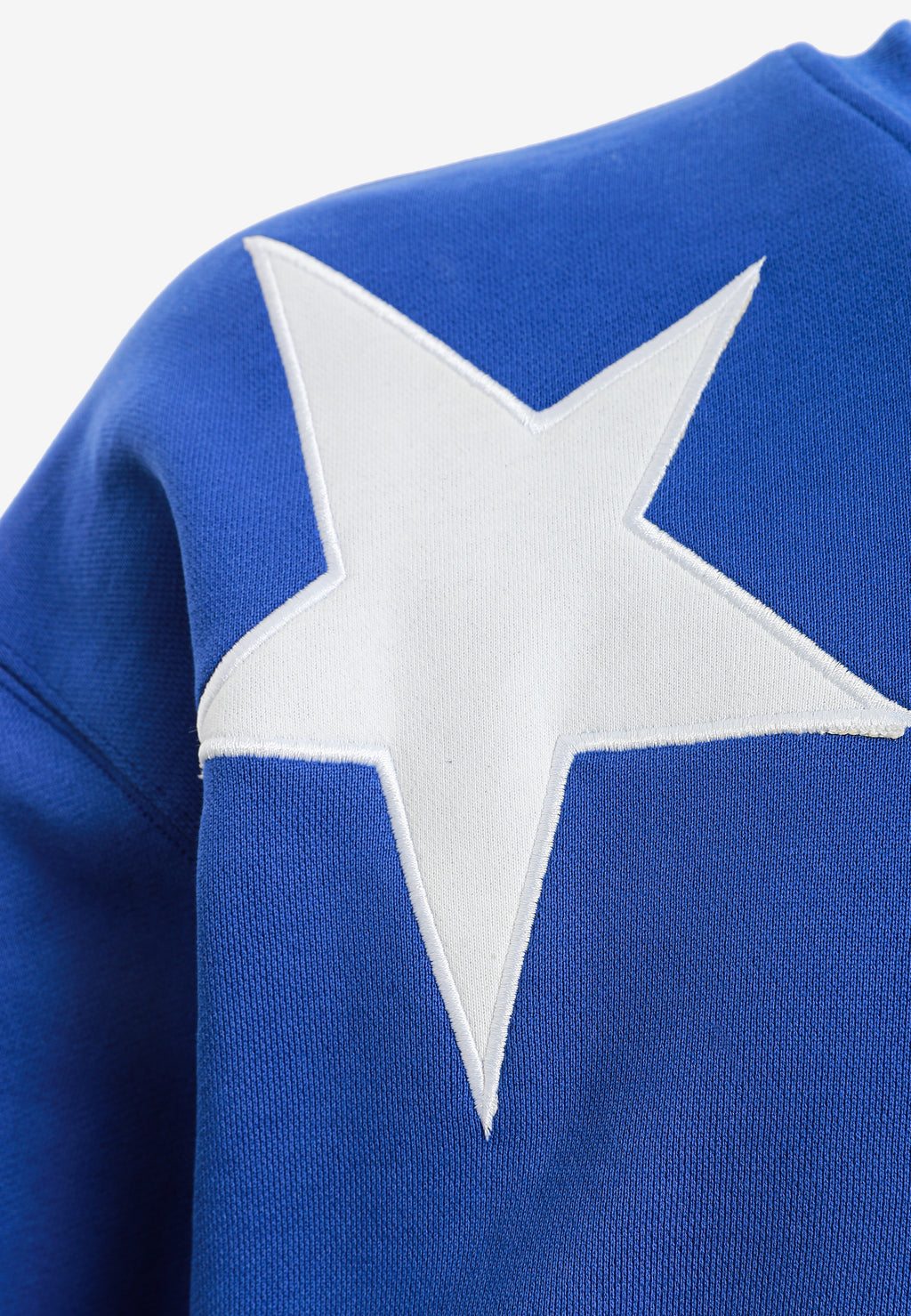 Sudadera Wings de corte relajado con estrellas frontales y doble parche de alas en la espalda | MWM [PS_COLORS:BLUE]
