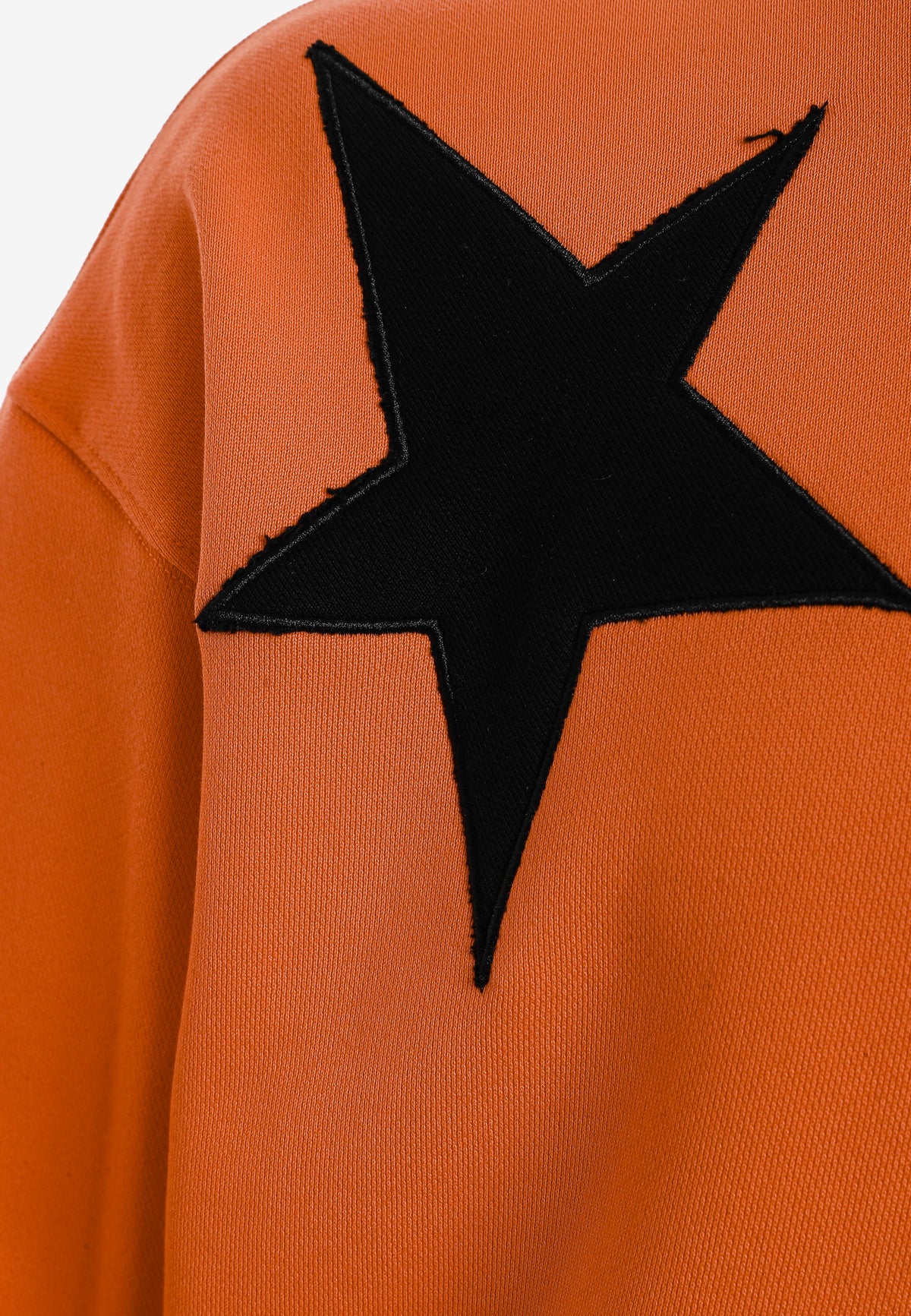 Sudadera Wings de corte relajado con estrellas frontales y doble parche de alas en la espalda | MWM [PS_COLORS:ORANGE]