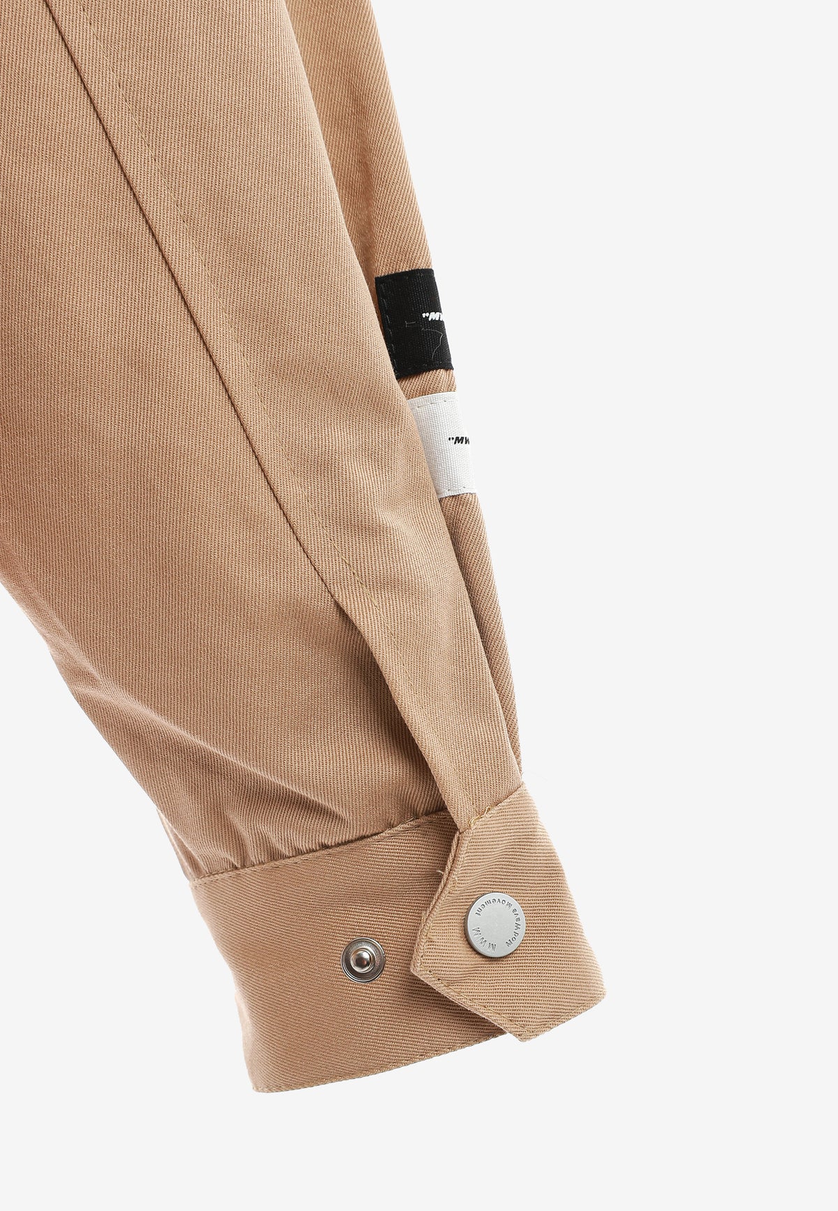 Chaqueta de doble capa con capucha interior y cremallera frontal | MWM [PS_COLORS:BEIGE]