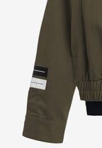 Chaqueta de doble capa con capucha interior y cremallera frontal | MWM [PS_COLORS:BROWN]