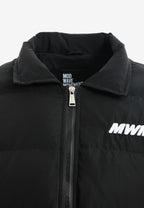 Abrigo puffer técnico con multibolsillos, cuello alto y forro térmico extraíble | MWM [PS_COLORS:BLACK]