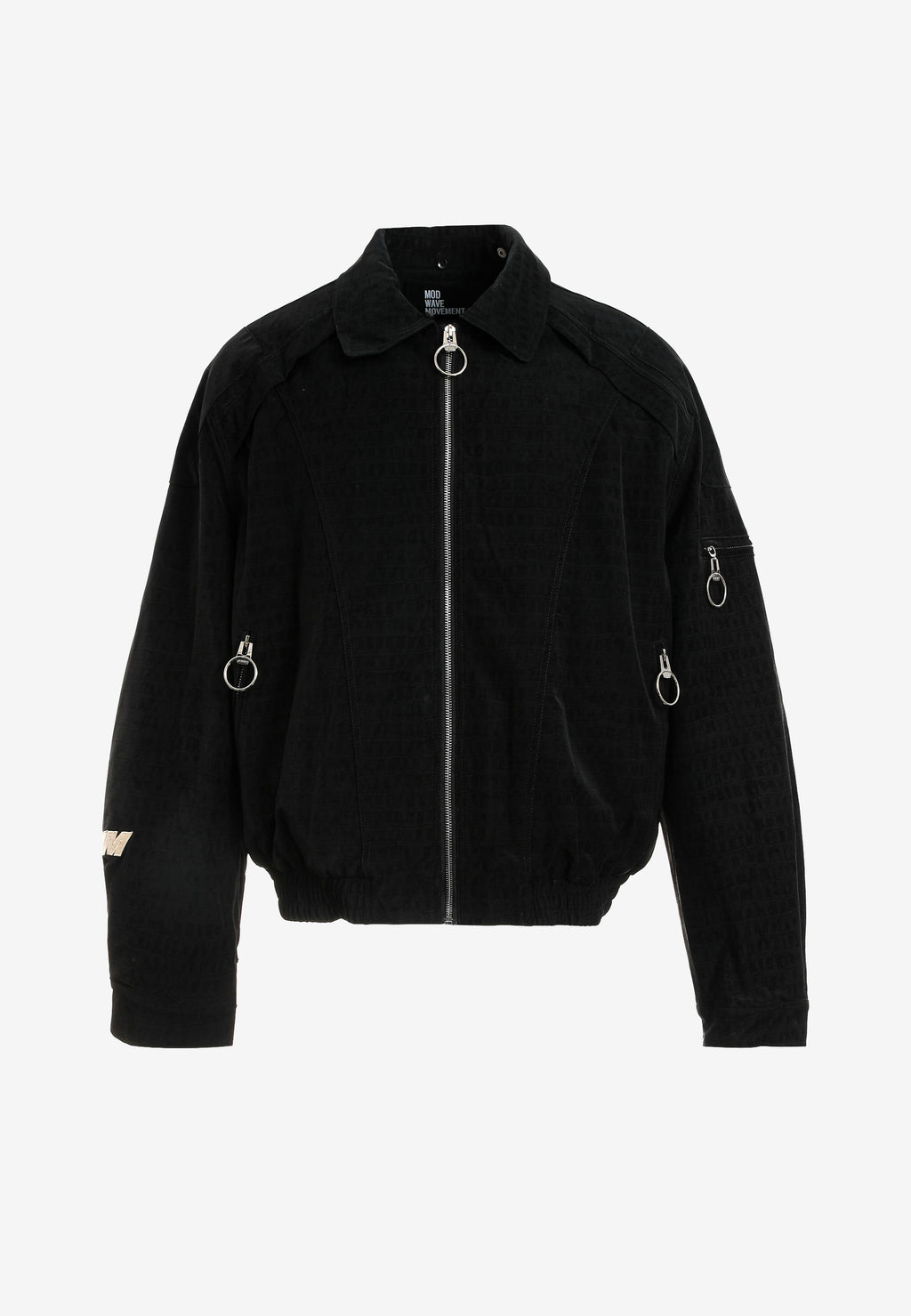 Chaqueta aviador efecto cocodrilo con cuello de borrego y parche de cruz | MWM [PS_COLORS:UNASSIGNED]