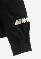 Chaqueta aviador efecto cocodrilo con cuello de borrego y parche de cruz | MWM [PS_COLORS:UNASSIGNED]