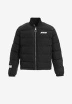 Chaqueta bomber vaquera con grandes bolsillos frontales y botones MWM en las mangas | MWM [PS_COLORS:BLACK]