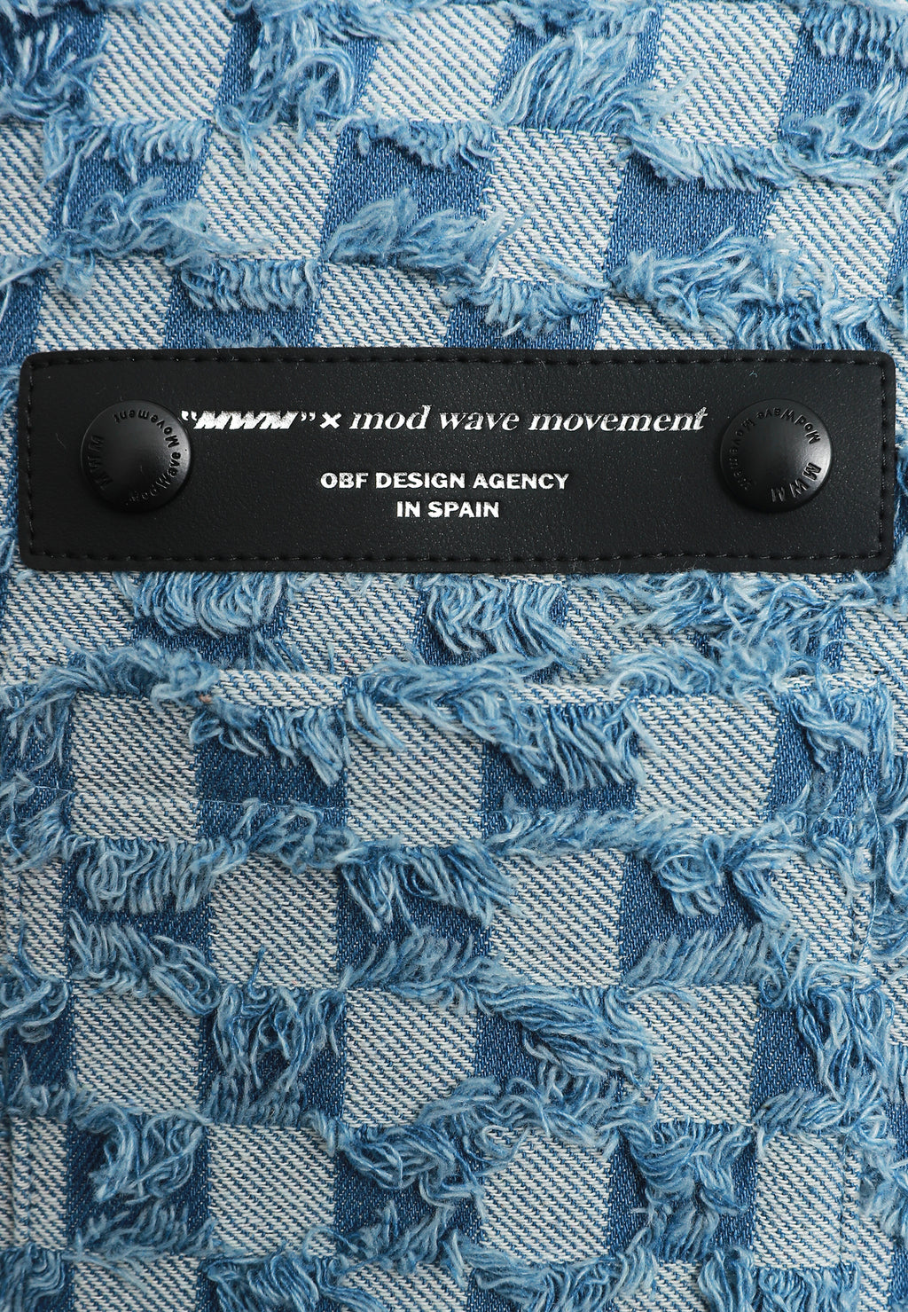 Chaqueta de trabajo jacquard de chenilla con brillo y cuello efecto piel | MWM [PS_COLORS:BLUE]