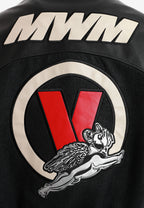 Chaqueta bomber Vanguard Dogs VDOG efecto piel con bordados y bulldog en la espalda | MWM [PS_COLORS:UNASSIGNED]