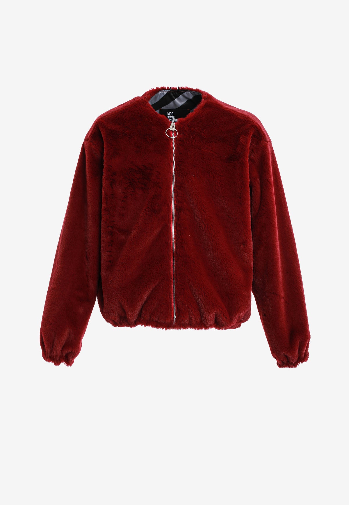 Chaqueta bomber Wings efecto piel con alas en mangas y espalda y forro de pelo extraíble | MWM [PS_COLORS:FUCHSIA]
