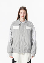 Chaqueta bomber Wings efecto piel con alas en mangas y espalda y forro de pelo extraíble | MWM [PS_COLORS:GREY]