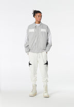 Chaqueta bomber Wings efecto piel con alas en mangas y espalda y forro de pelo extraíble | MWM [PS_COLORS:GREY]