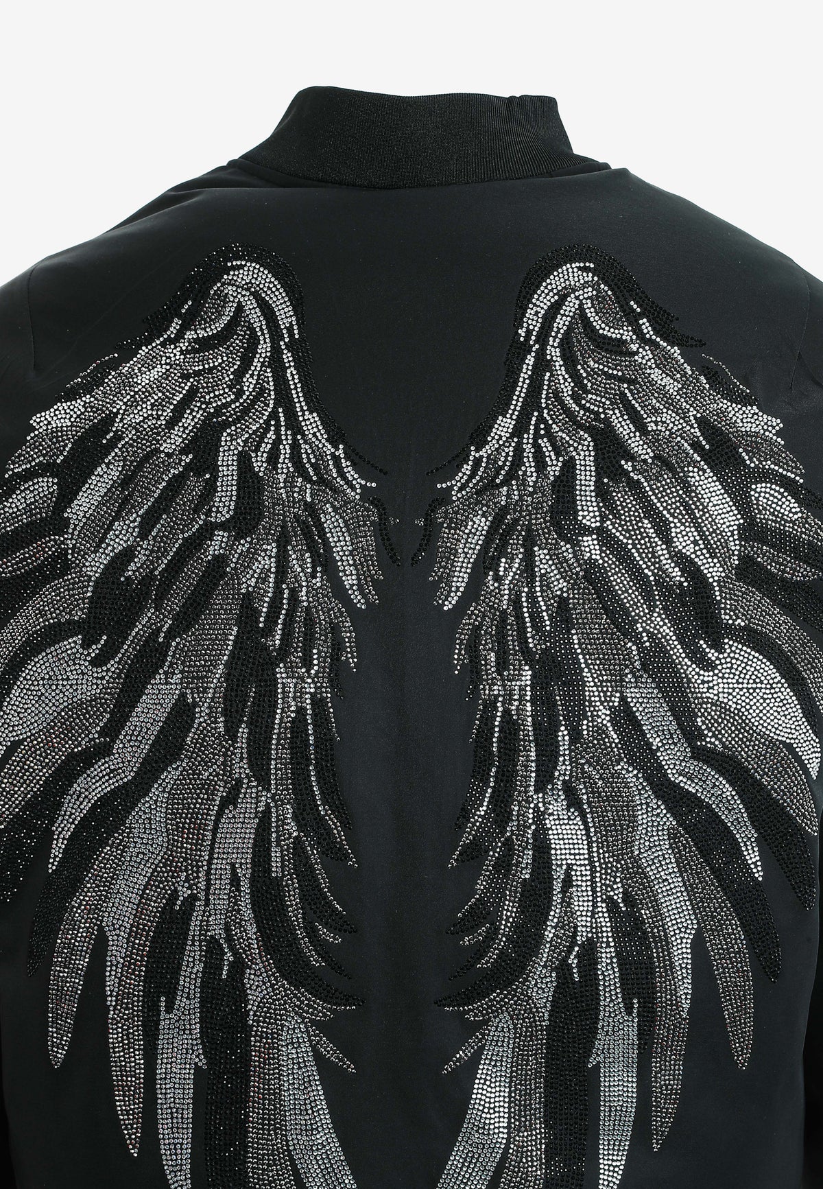 Chaqueta bomber Wings oversize con alas de strass en la espalda | MWM [PS_COLORS:UNASSIGNED]