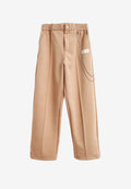 Pantalón Básico con pinzas, bajos ajustables y cadena lateral | MWM [PS_COLORS:BEIGE]