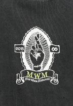 Camiseta de corte regular lavada con logo infinito y cruz bordada | MWM [PS_COLORS:BLACK]