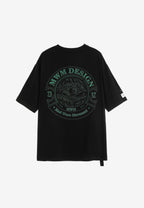 Camiseta de corte regular con motivo Eye MWM bordado en pecho y espalda | MWM [PS_COLORS:BLACK]