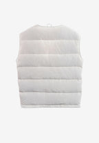 Chaqueta vaquera distressed con cintas MWM y chaleco térmico extraíble | MWM [PS_COLORS:BEIGE]