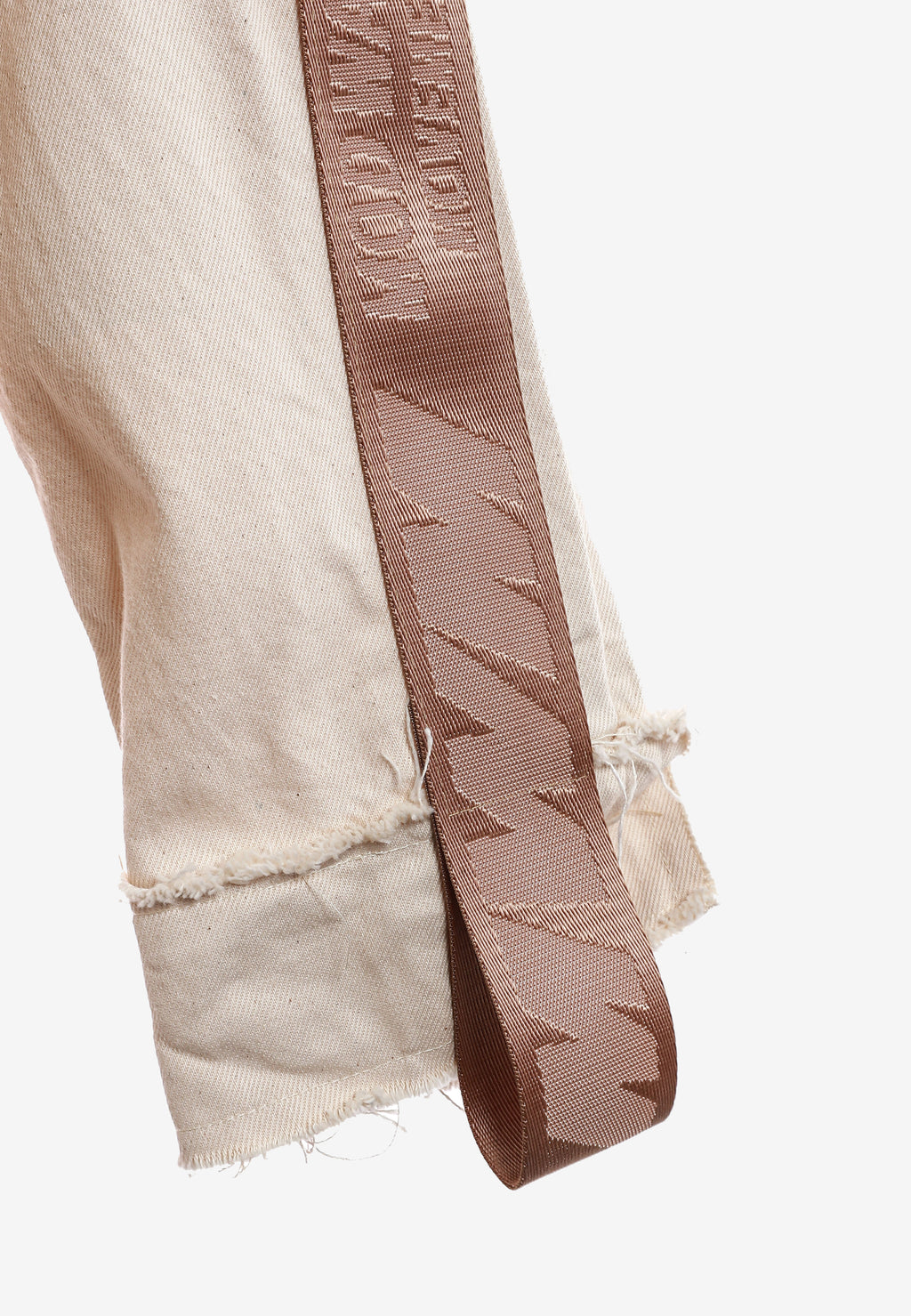 Chaqueta vaquera distressed con cintas MWM y chaleco térmico extraíble | MWM [PS_COLORS:BEIGE]