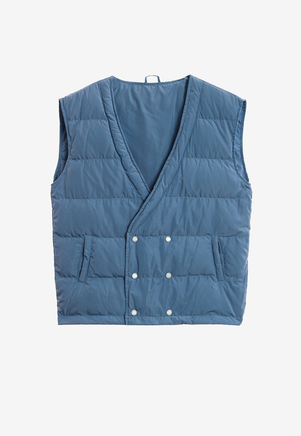 Chaqueta vaquera distressed con cintas MWM y chaleco térmico extraíble | MWM [PS_COLORS:BLUE]