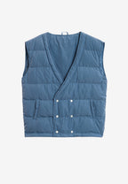 Chaqueta vaquera distressed con cintas MWM y chaleco térmico extraíble | MWM [PS_COLORS:BLUE]