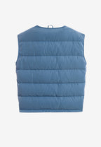 Chaqueta vaquera distressed con cintas MWM y chaleco térmico extraíble | MWM [PS_COLORS:BLUE]