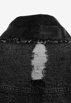 Chaqueta vaquera distressed con cintas MWM | MWM [PS_COLORS:BLACK]