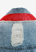 Chaqueta vaquera distressed con cintas MWM | MWM [PS_COLORS:BLUE]