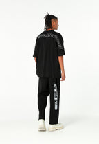 Camiseta oversize Iconic Logo con bordado Mod Wave Movement en hombros y espalda | MWM [PS_COLORS:BLACK]