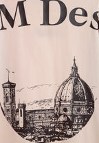 Camiseta de corte cuadrado y relajado con paisaje en la espalda | MWM [PS_COLORS:ECRU]