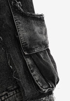 Pantalón cargo Vanguard Dogs de pierna ancha convertible en bermuda | MWM [PS_COLORS:BLACK]