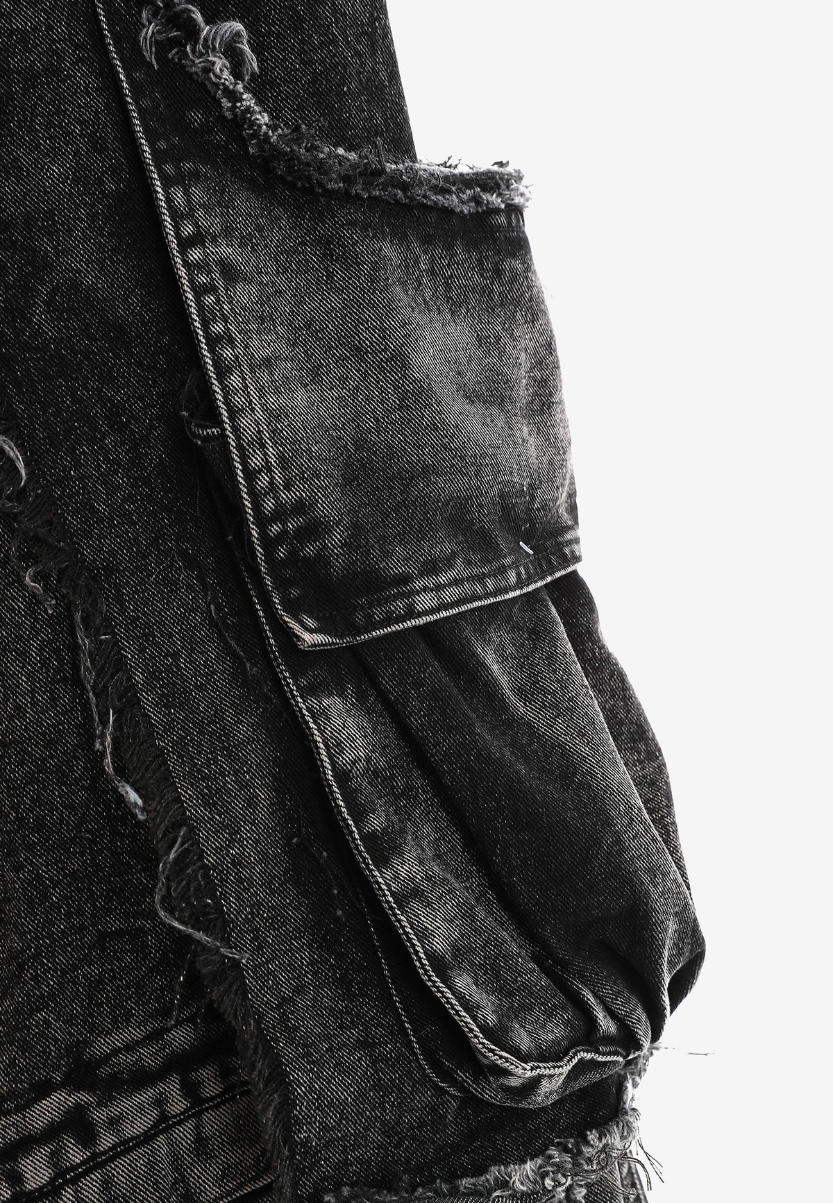 Pantalón cargo Vanguard Dogs de pierna ancha convertible en bermuda | MWM [PS_COLORS:BLACK]