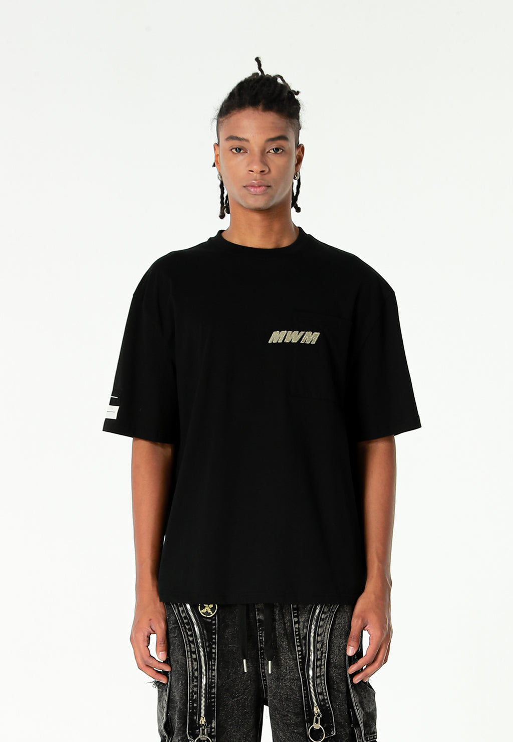 Camiseta oversize Vanguard Dogs Faces con print de bulldog en la espalda | MWM [PS_COLORS:BLACK]