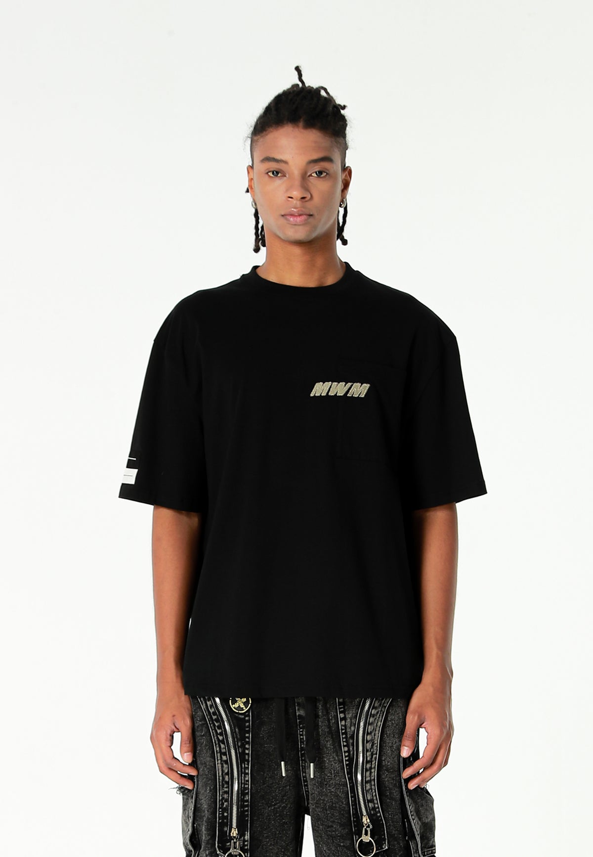 Camiseta oversize Vanguard Dogs Faces con print de bulldog en la espalda | MWM [PS_COLORS:BLACK]