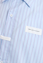 Camisa TEDDY corta con bolsillos laterales, cierre chino y parche Teddy en la espalda | MWM [PS_COLORS:BLUE]